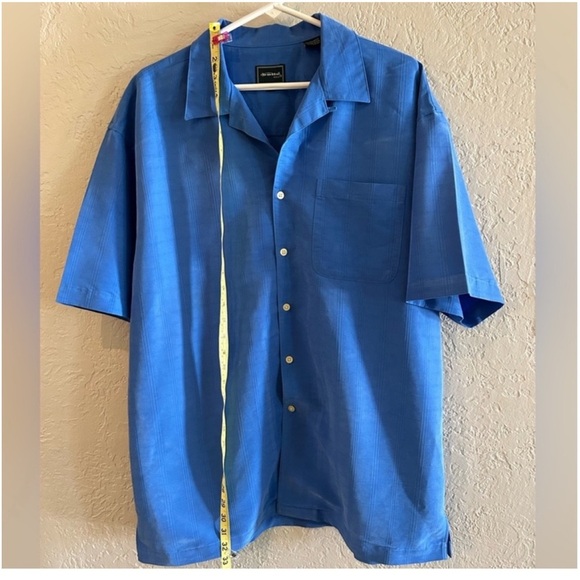 Bolle royal blue short sleeve men's shirt size L - Picture 8 of 10